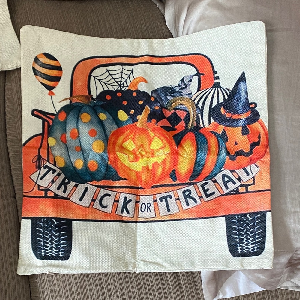 Four Halloween Pillow Covers